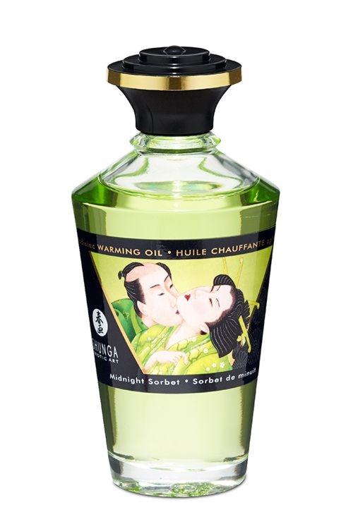 Rozgrzewający jadalny olejek owocowy sorbet Shunga Aphrodisiac Oil Midnight Sorbet