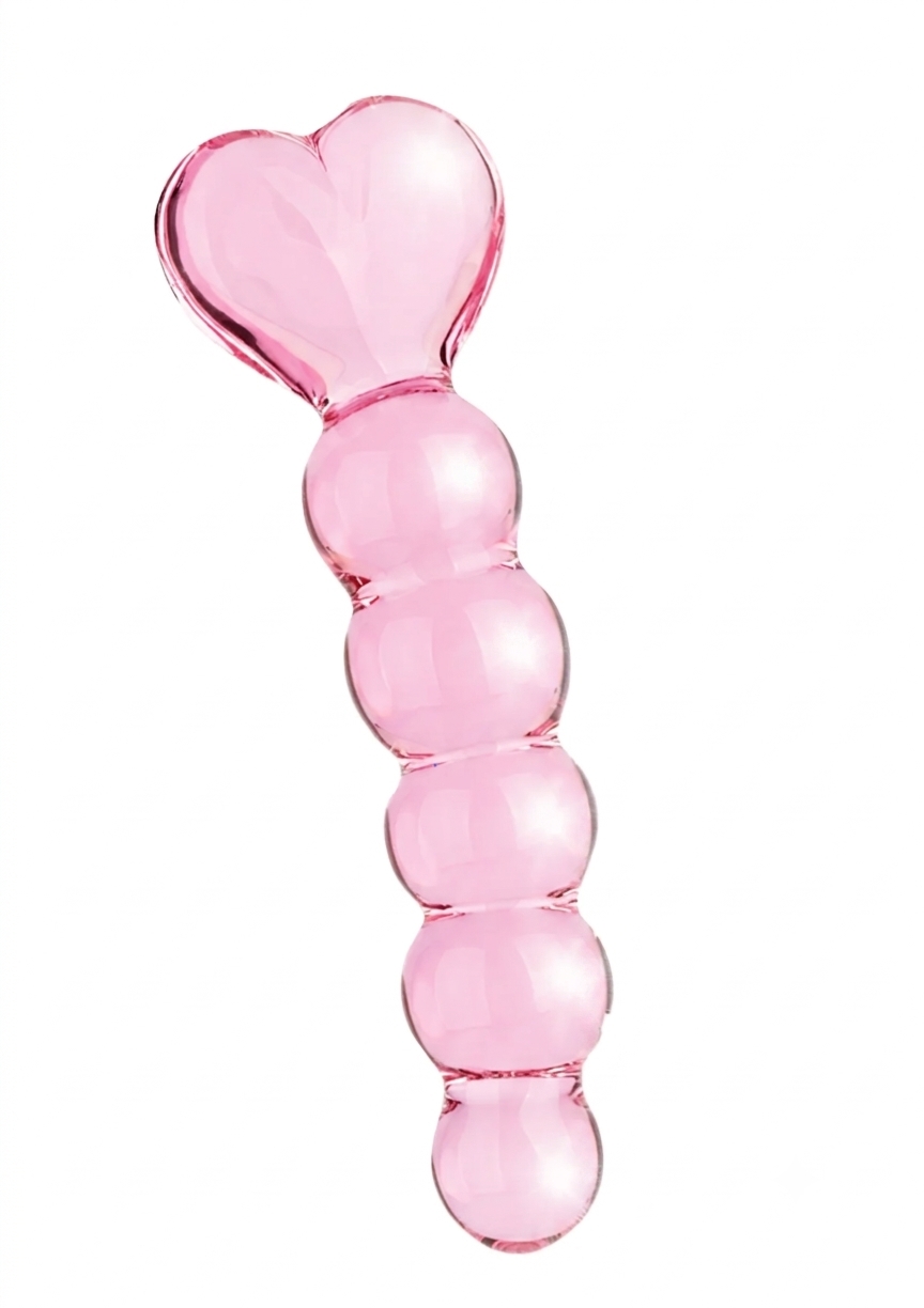 Szklane dildo z serduszkiem ToyJoy Glass Worxx Crystal Heart