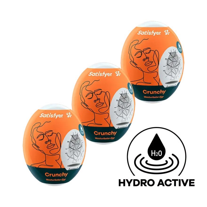 Zestaw masturbatorów Satisfyer Masturbator Egg Crunchy 3 szt.