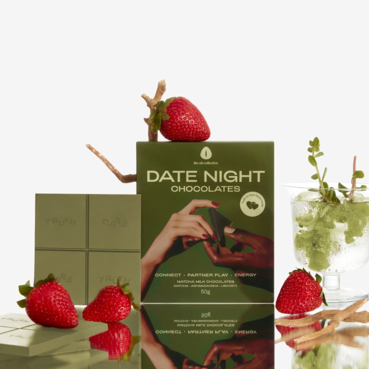 Czekolada erotyczna The Oh Collective Date Night Chocolate Matcha