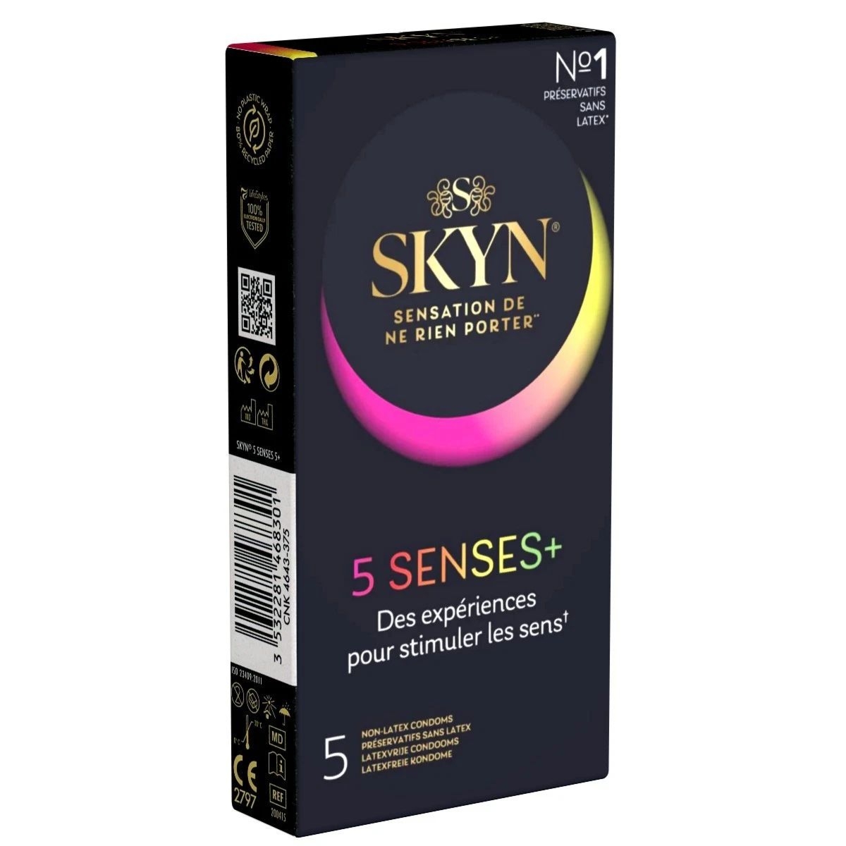 Prezerwatywy nielateksowe SKYN 5 Senses+ (5 szt.)