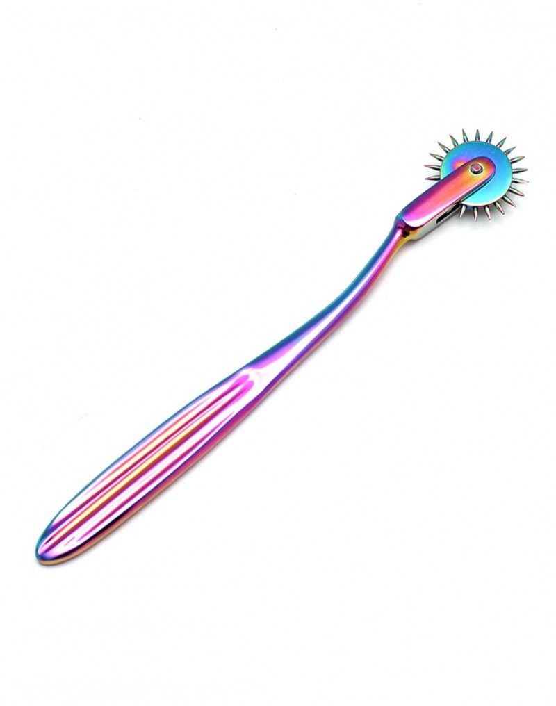 Koło wartenberga tęczowe Rimba Bondage Play Pinwheel Single