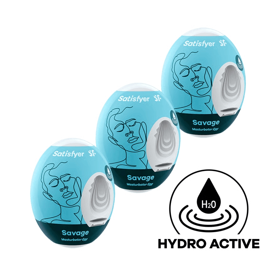 Zestaw masturbatorów Satisfyer Masturbator Egg Savage 3 szt.