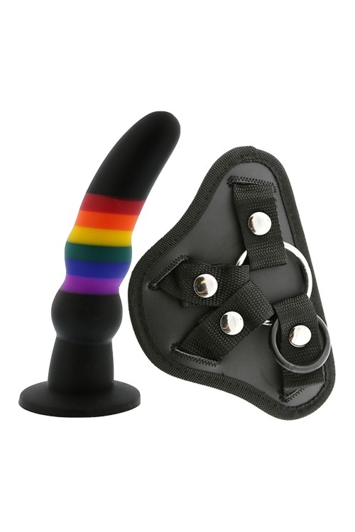 Zestaw uprząż Strap-On Solid Dildo Dreamtoys Colourful Love