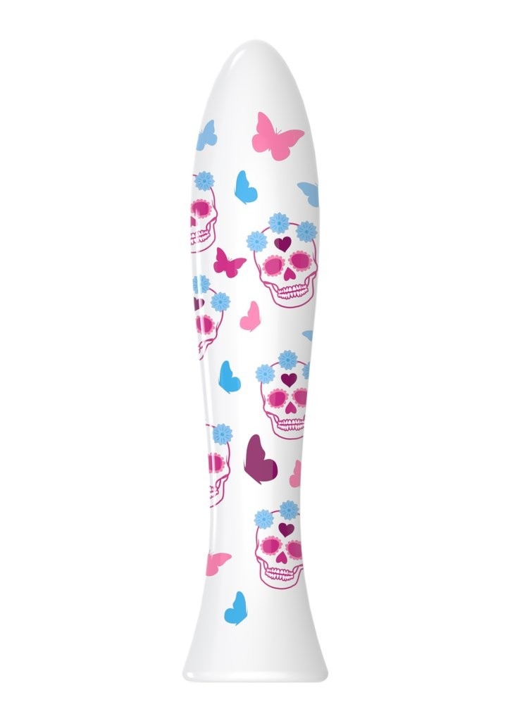 Porcelanowe dildo My Fucsia Pop Skull