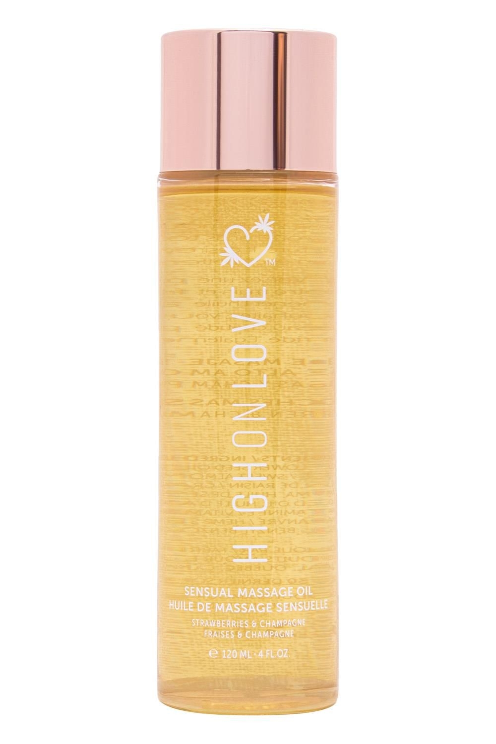 Olejek do masażu Hemp HighOnLove Strawberries and Champagne