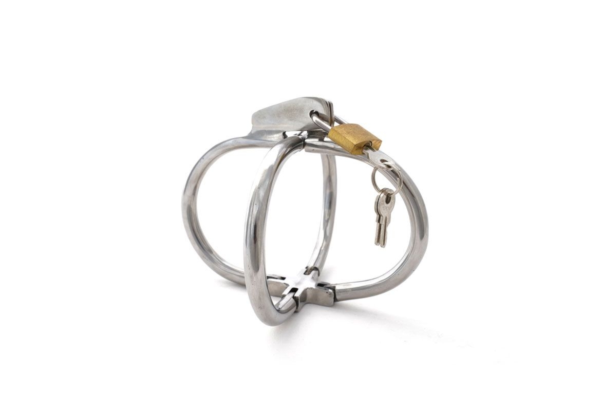 Stalowe kajdanki Lovely Thinkings Ellipse Cross Cuffs