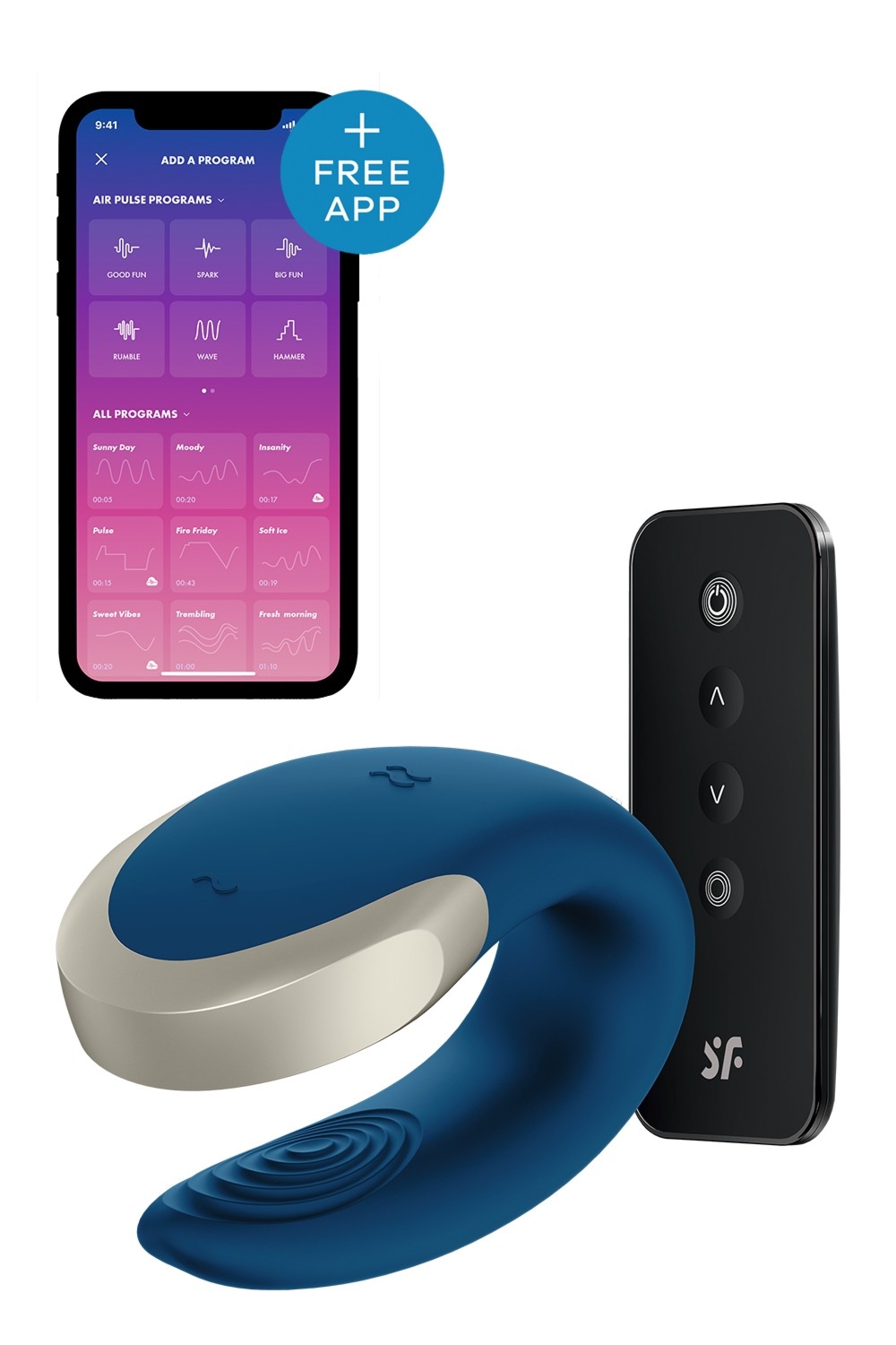 Wibrator dla par zdalnie sterowany Satisfyer Double Love