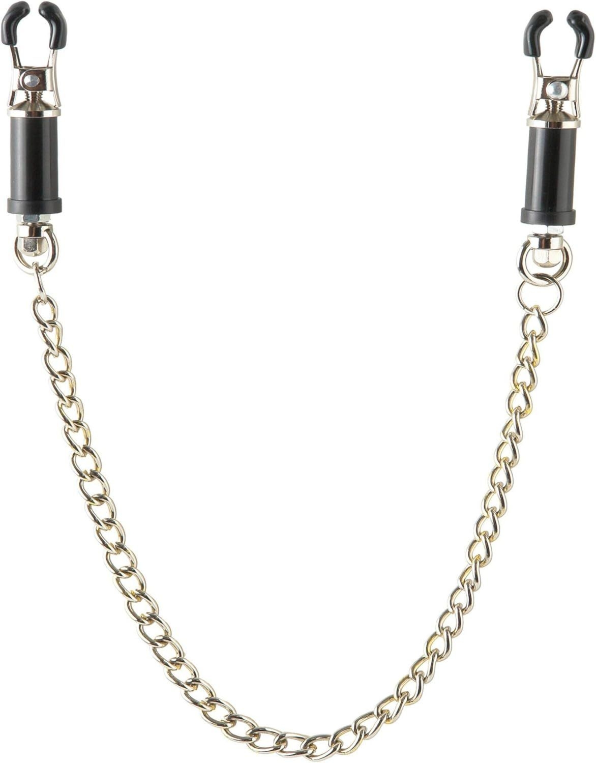 Zaciski na sutki złoty łańcuszek Fetish Fantasy Nipple Barrel Clamps