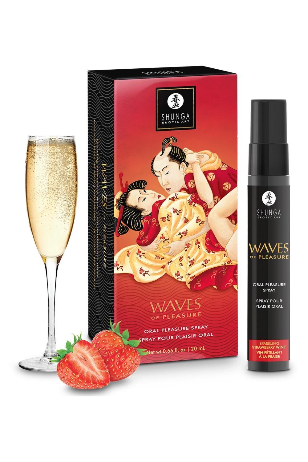 Spray oralny Shunga Waves Of Pleasure Sparkling Strawberry Wine 20 ml