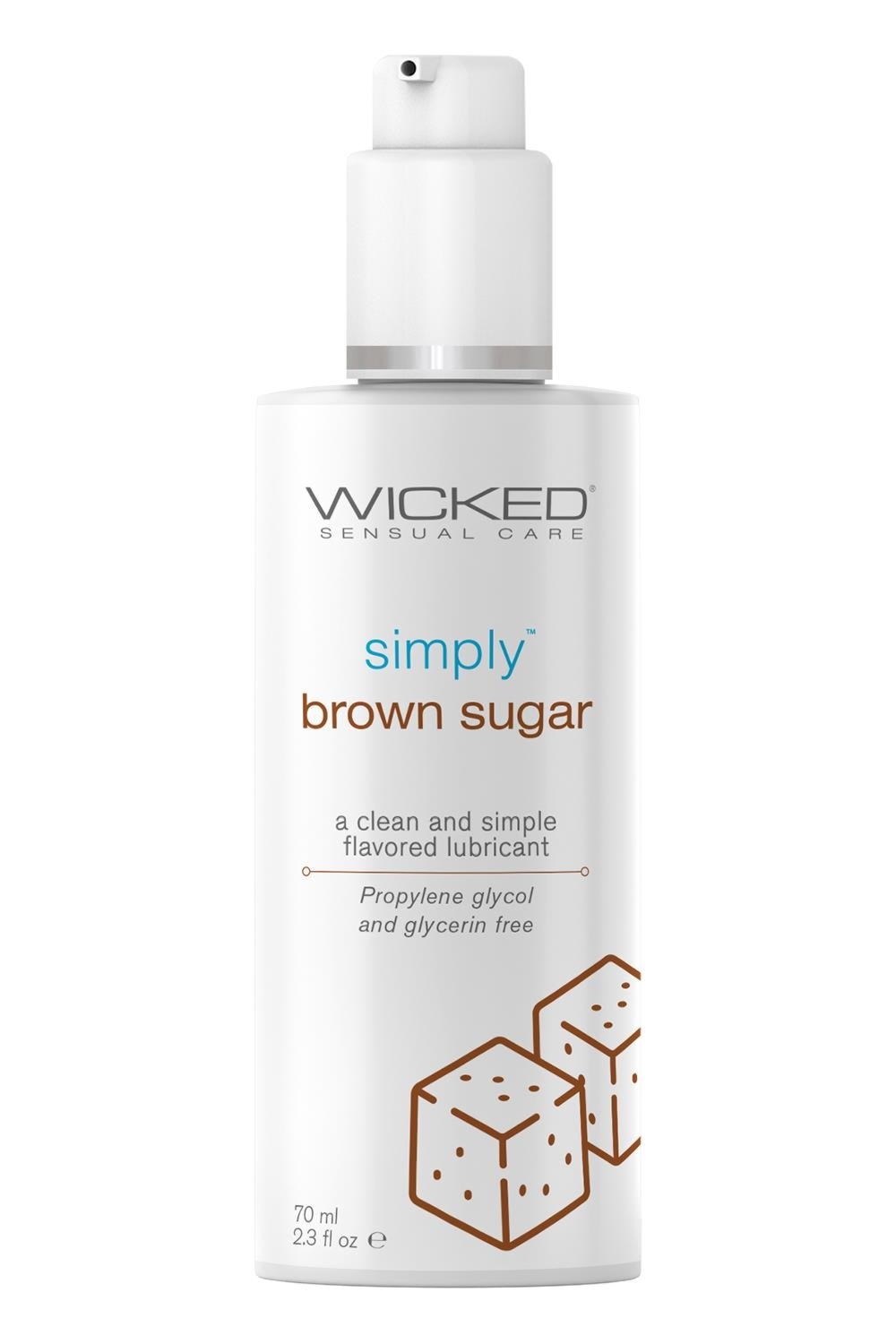 Lubrykant Wicked Simply Aqua Brown Sugar 70 ml, 120 ml