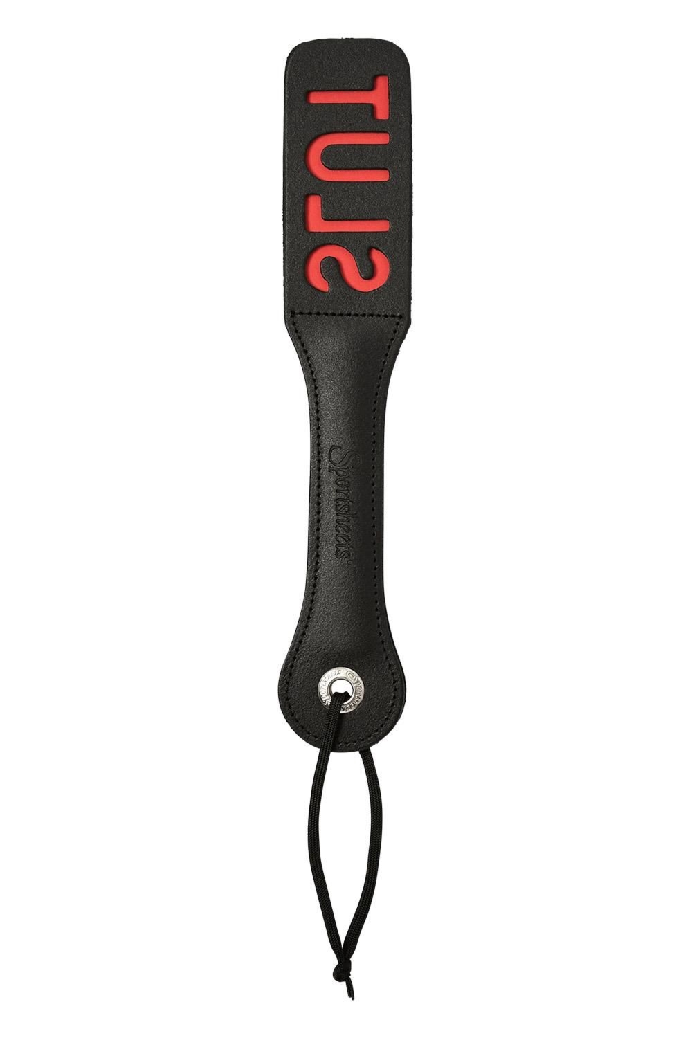 Skórzana packa do klapsów Sportsheets 12 Inch Leather Slut Impression Paddle