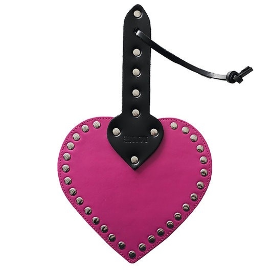 Skórzana packa serce Rouge Heart Paddle Pink