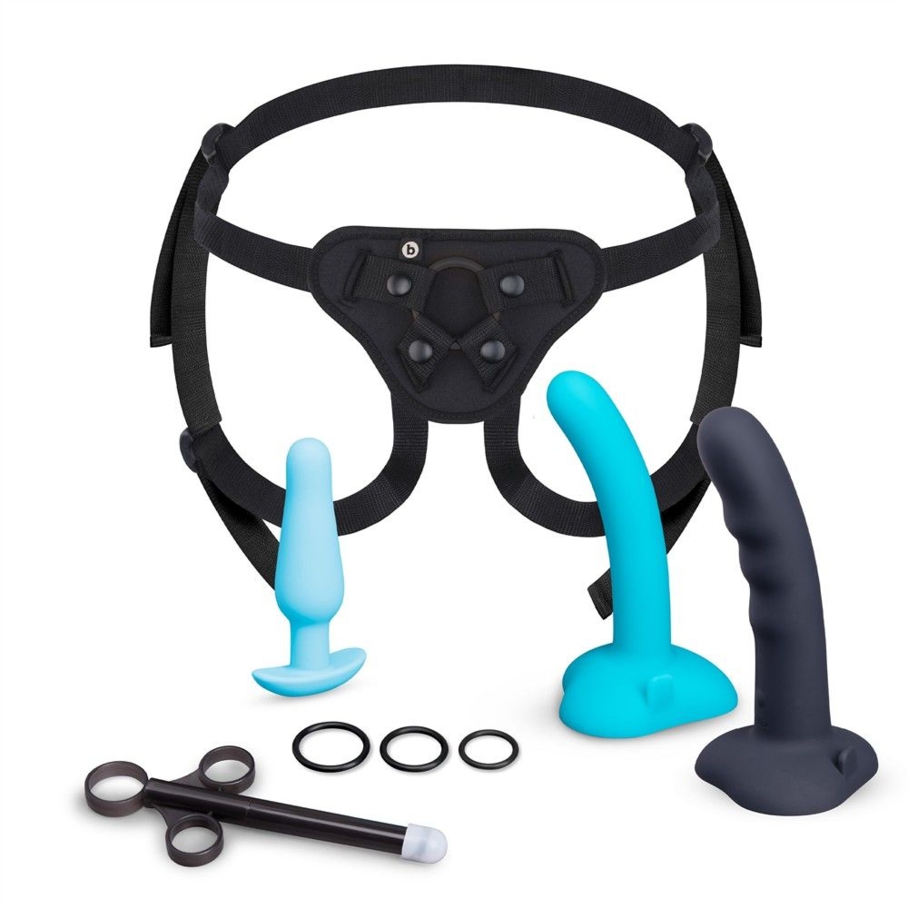 Zestaw strap-on b-Vibe Strap-It-On Anal Training Kit