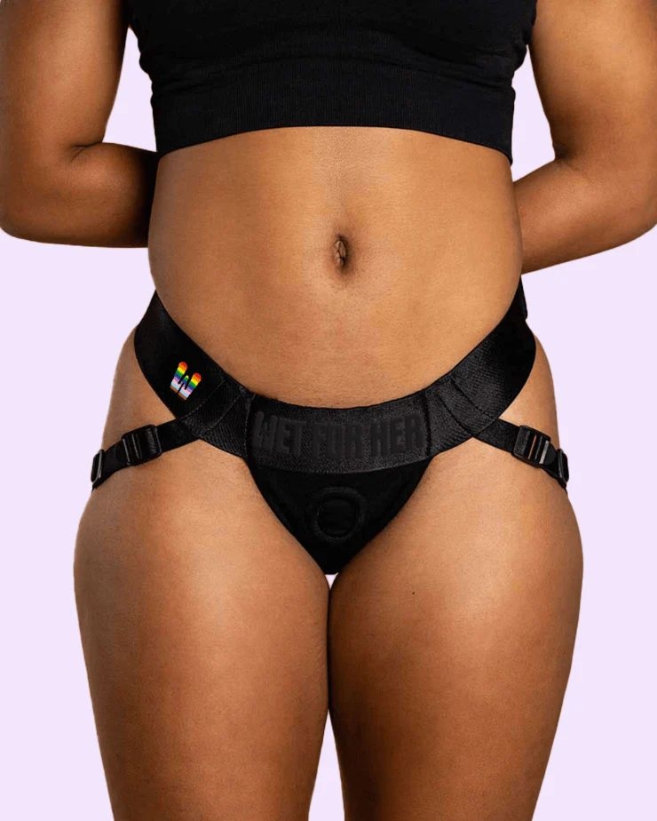 Wegańska uprząż Wet For Her StrapHer Adjustable Jock Style Strap-on Harness