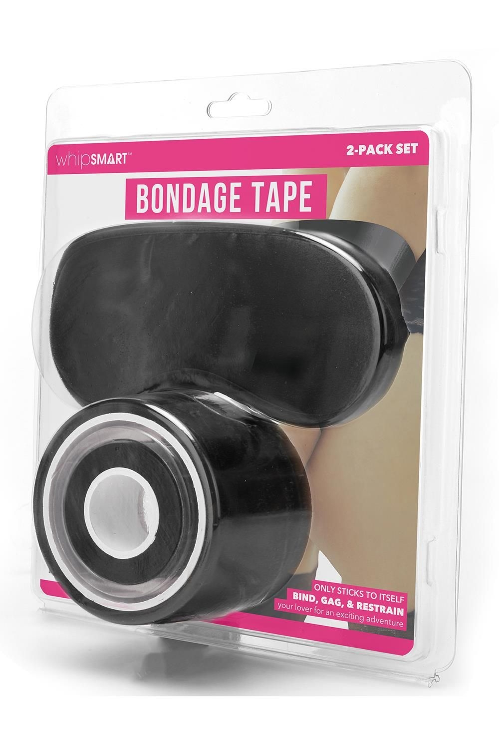 Taśma do krępowania BDSM Whipsmart 100 Ft Bondage Tape Black