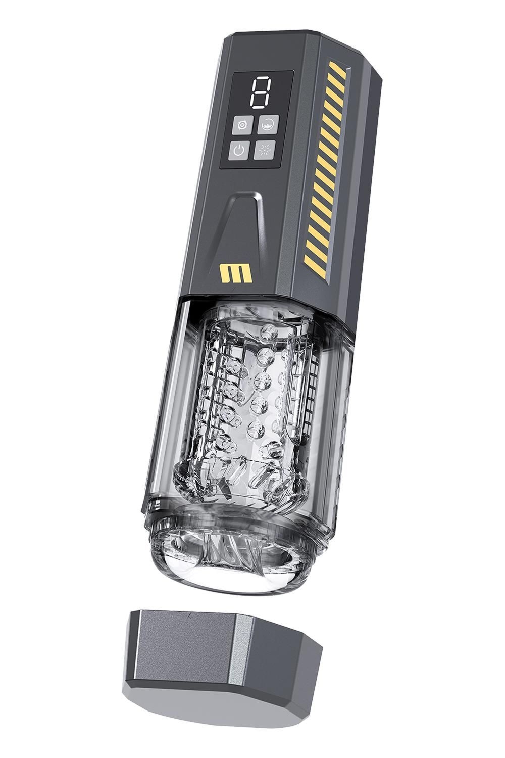 Masturbator Blush M for Men Spinmaster Pro Grey