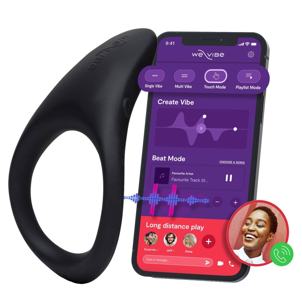 Pierścień na penisa zdalnie sterowany We-Vibe Verge 2