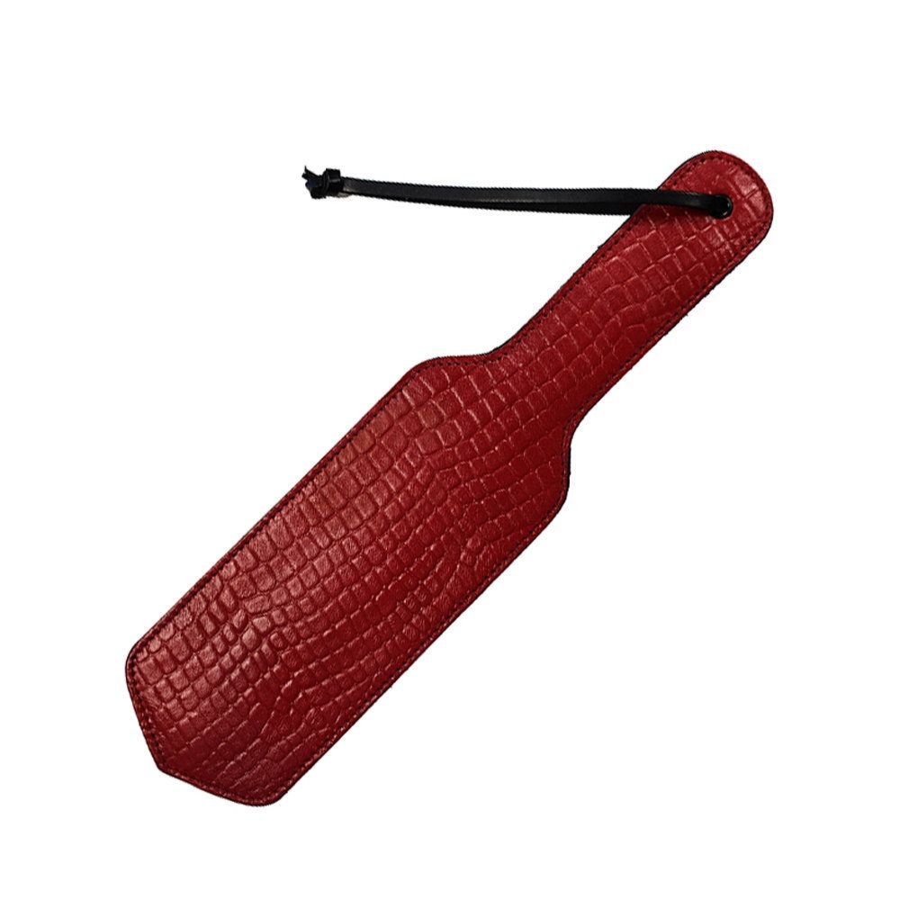 Skórzana packa Rouge Leather Paddle Burgundy Anaconda
