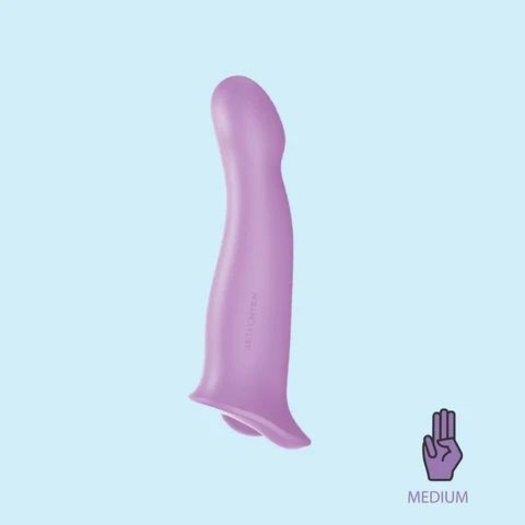 Dildo do strap-ona z bazą stymulującą Wet for Her ComZe