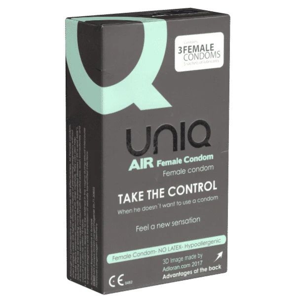 Prezerwatywy waginalne UNIQ female condom Air 3 szt.