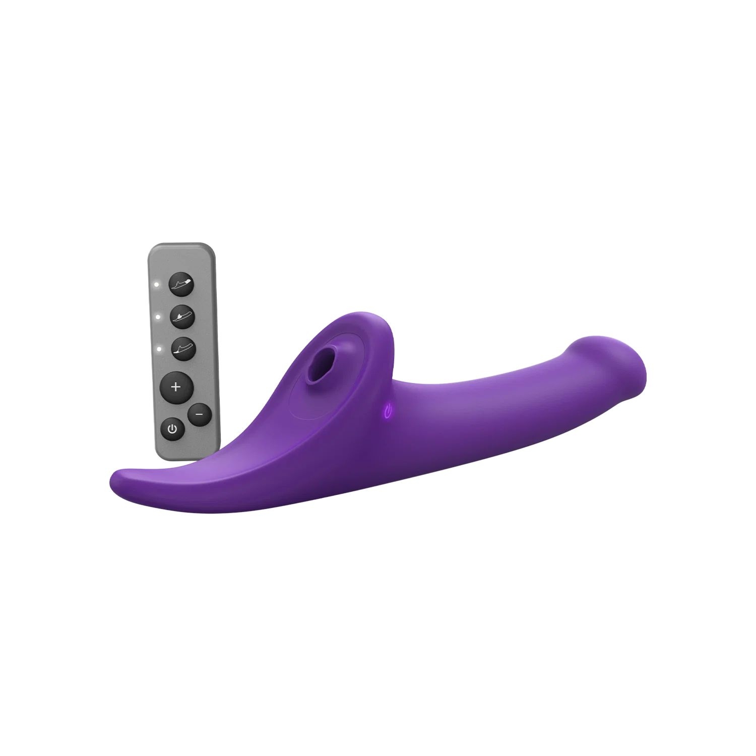 Wibrujące dildo do strap-ona z bazą stymulują strap-on-me Multi Orgasm Purple