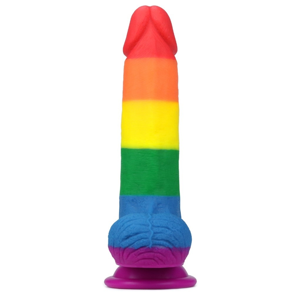 Tęczowe dildo Lovetoy Prider 7,5