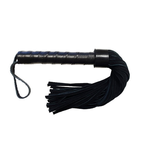 Zamszowy Flogger ze skórzaną rączką Rouge Leather Handle Suede Flogger