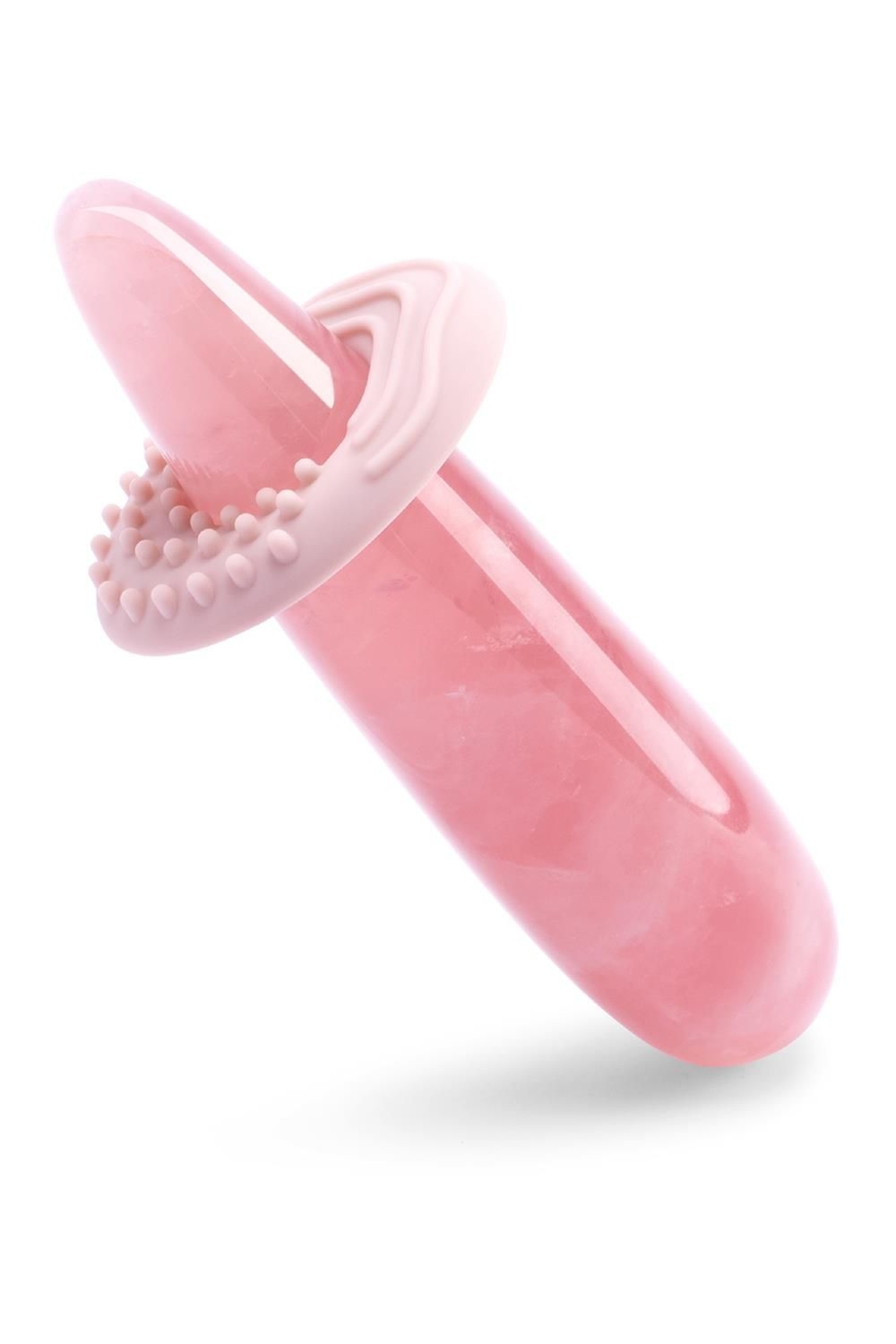 Kryształowe dildo z różowego kwarcu Le Wand Crystal Wand Rose Quartz