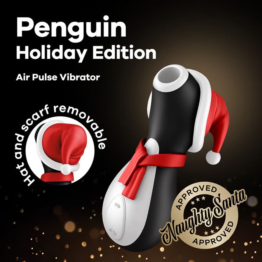 Bezdotykowy masażer pingwin Satisfyer Penguin Holiday Edition
