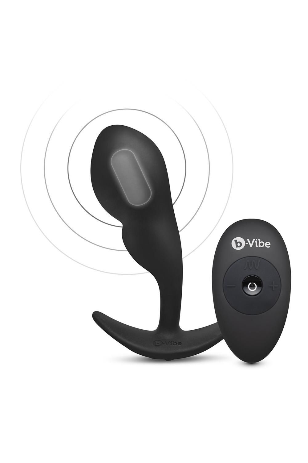 Wibrujący masażer prostaty z pilotem B-Vibe Remote Control P-Spot Snug Plug 145 g