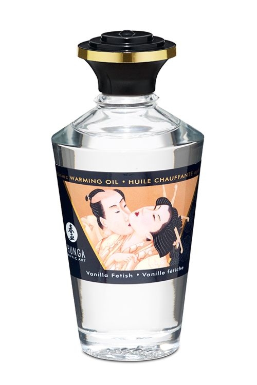 Rozgrzewający jadalny olejek waniliowy Shunga Aphrodisiac Oil Vanilla Fetish