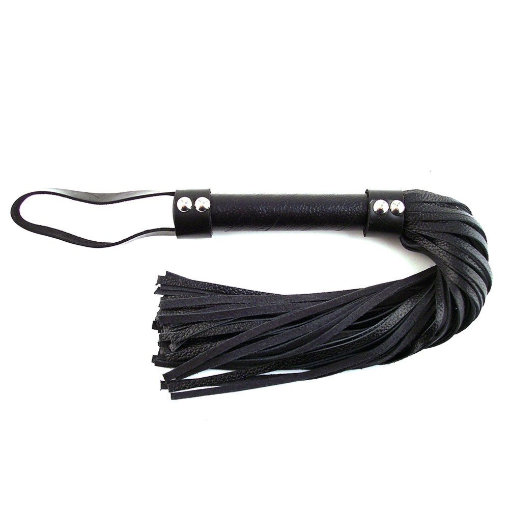 Skórzany flogger Rouge Short Leather Flogger Black