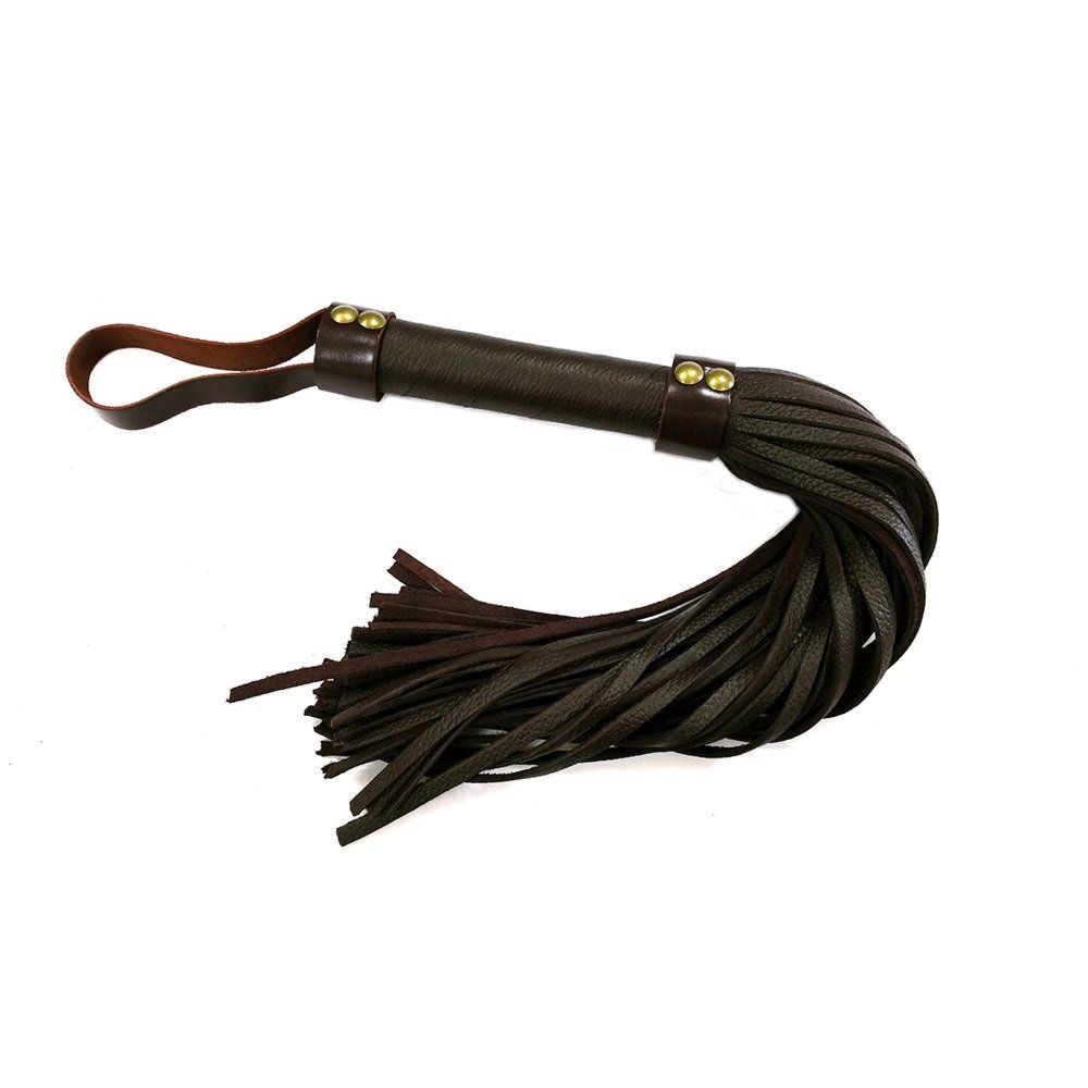 Skórzany flogger Rouge Short Leather Flogger Brown