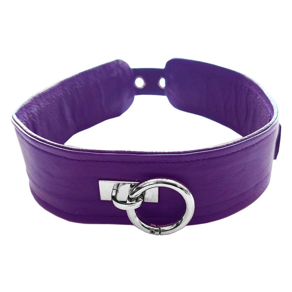 Skórzana obroża Rouge Plain Collar Purple