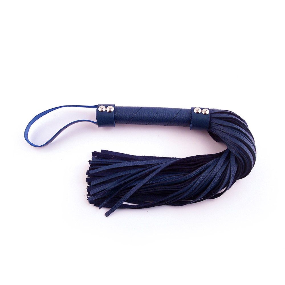 Skórzany flogger Rouge Short Leather Flogger Blue
