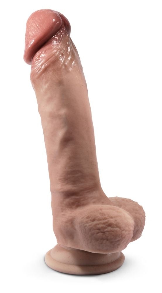 Dildo realistyczne z jądrami SilexD Model 1 Premium Real Skin 9