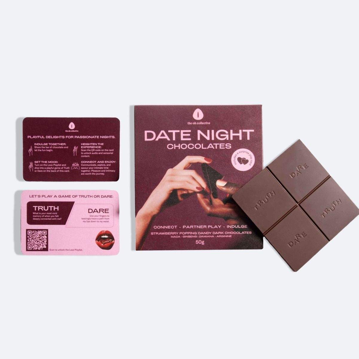 Czekolada erotyczna The Oh Collective Date Night Chocolates