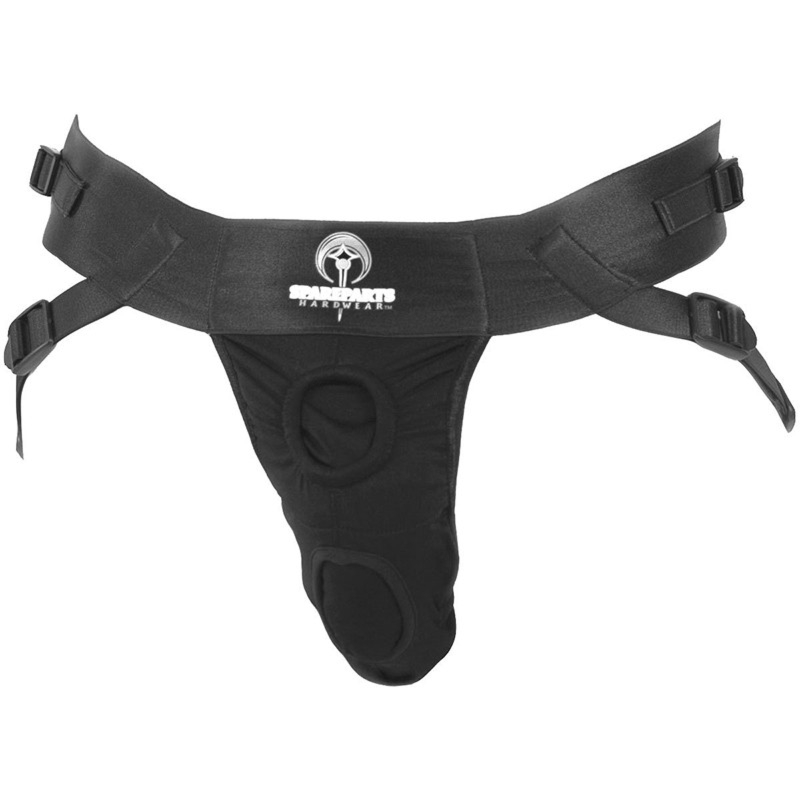 Uprząż strap-on na 2 dilda z podwójnym o-ringiem Spareparts Deuce Male Harness
