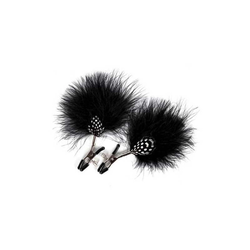Zaciski na sutki z piórkami Guilty Pleasure Feather Nipple Clamps