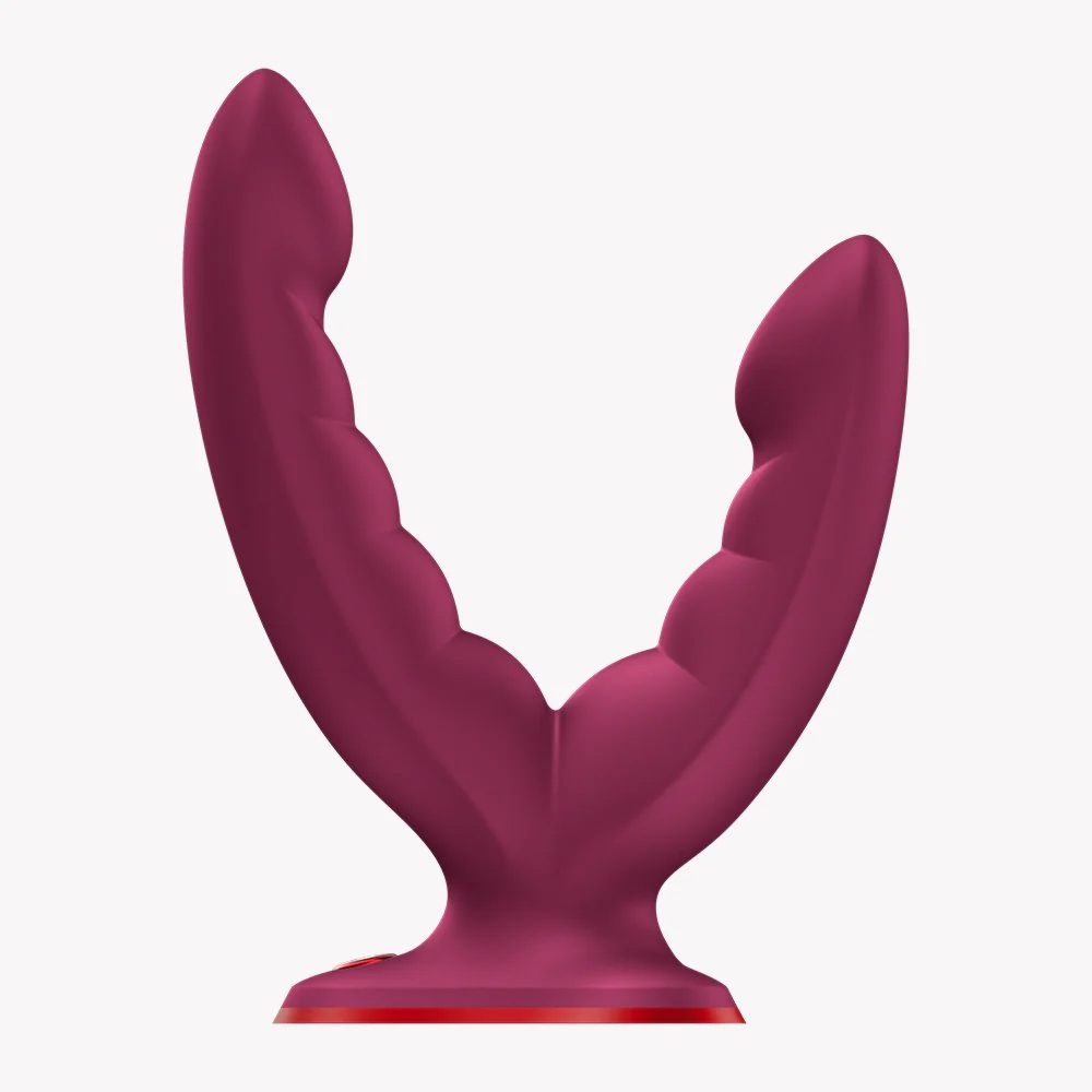 Dildo do grindingu i podwójnej stymulacji Fun Factory Ryde Bordeaux