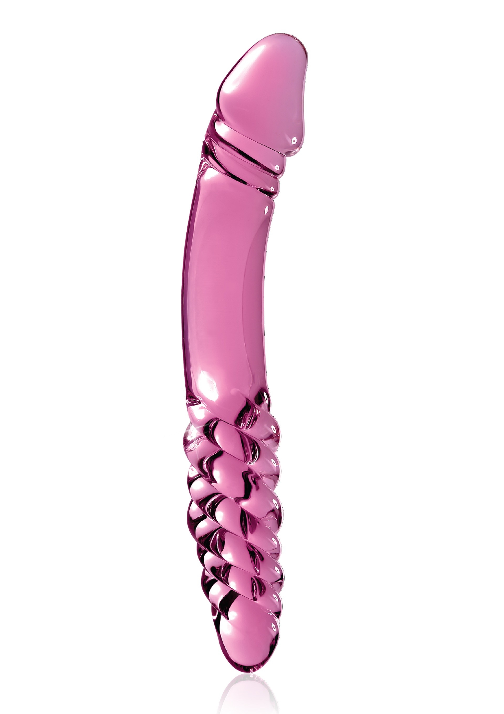 Dwustronne szklane dildo punkt G i P Icicles no. 57