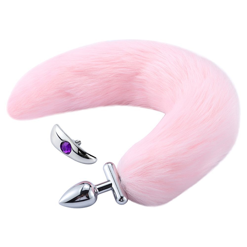 Korek analny z ogonem Kiotos Screwed Tail Butt Plug