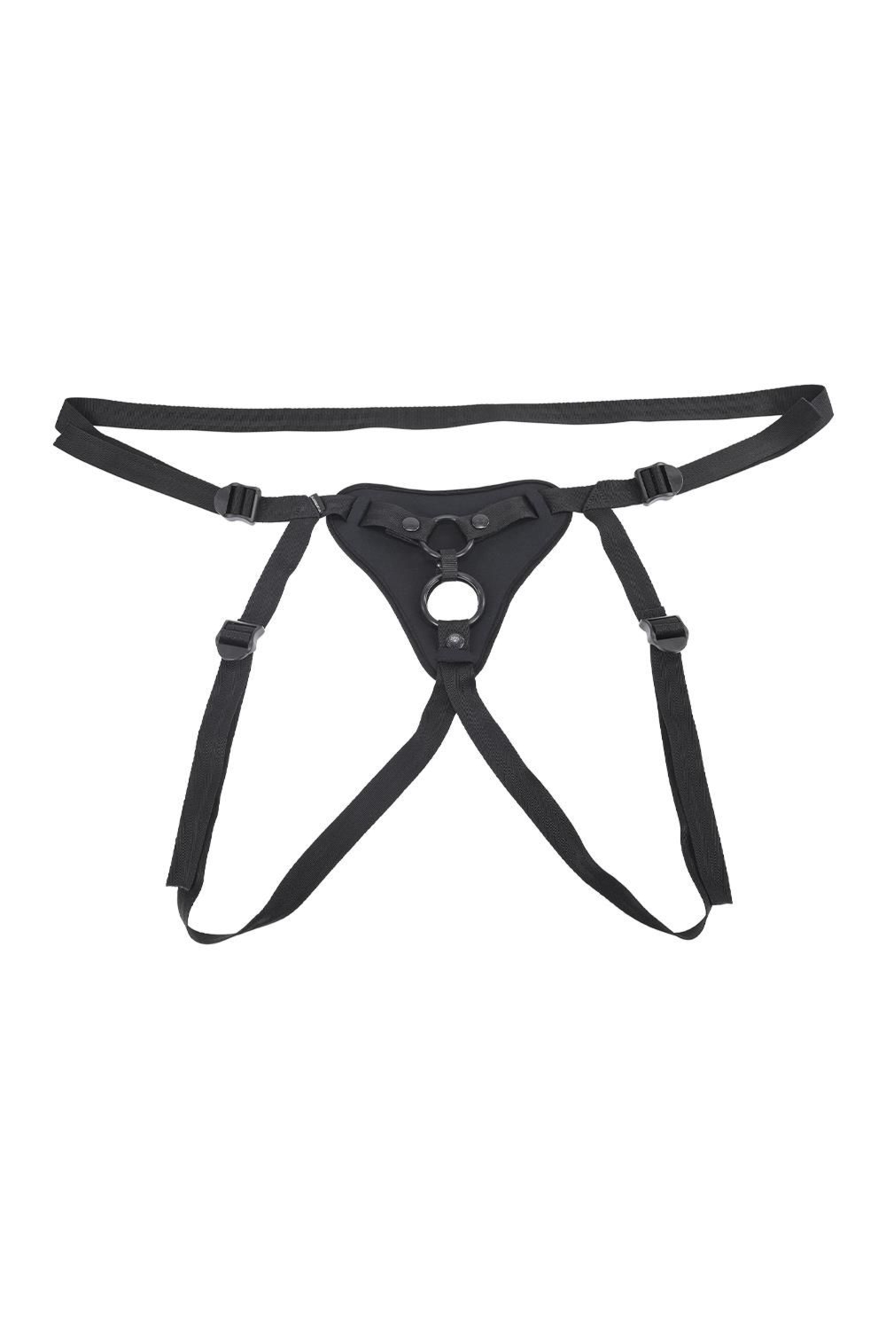 Uprząż strap-on na 2 dilda z podwójnym o-ringiem Sportsheets Dual Desires Strap On