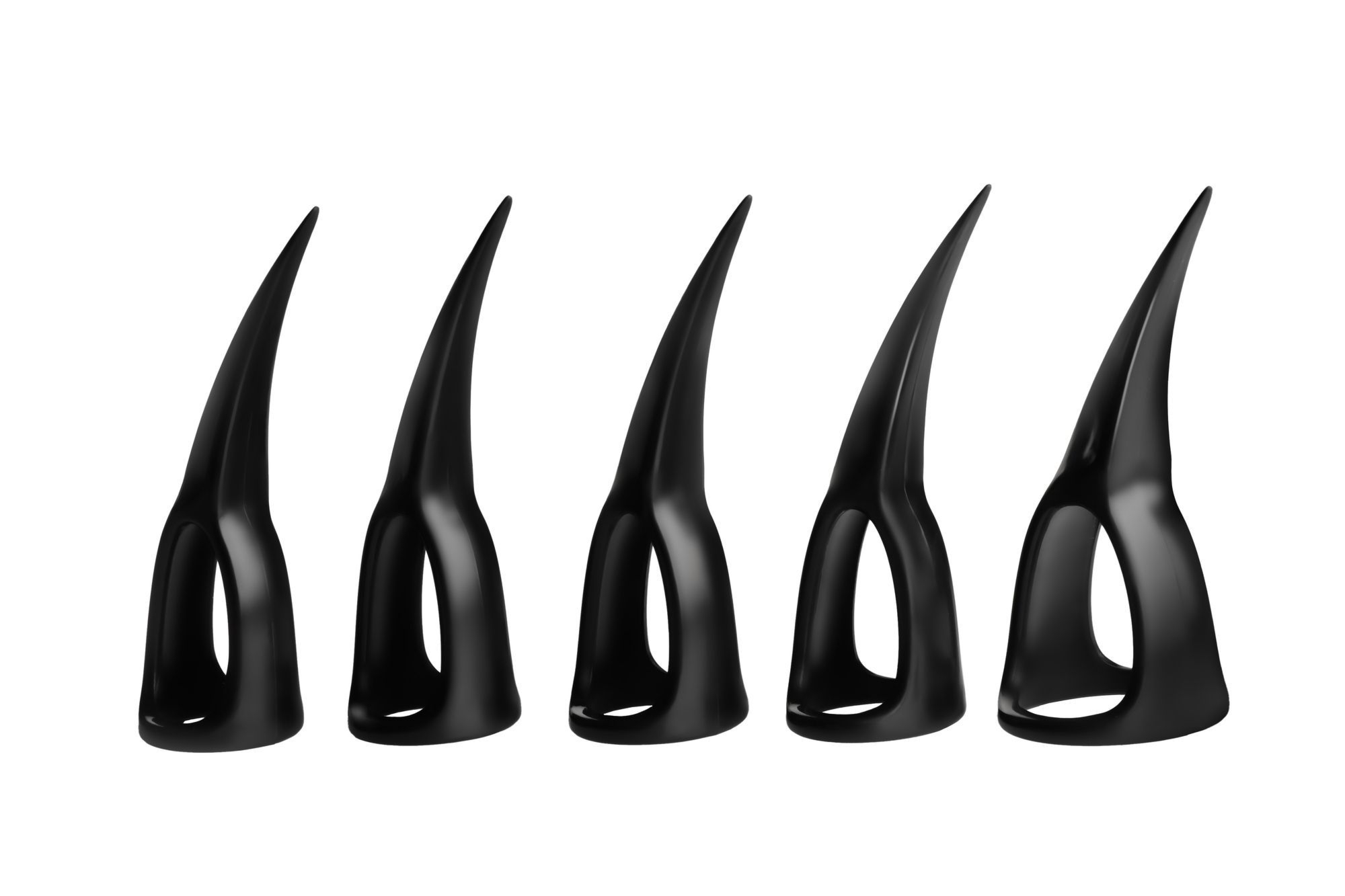 Nakładki sensoryczne na palce XR Brands Set of 10 Claws Black