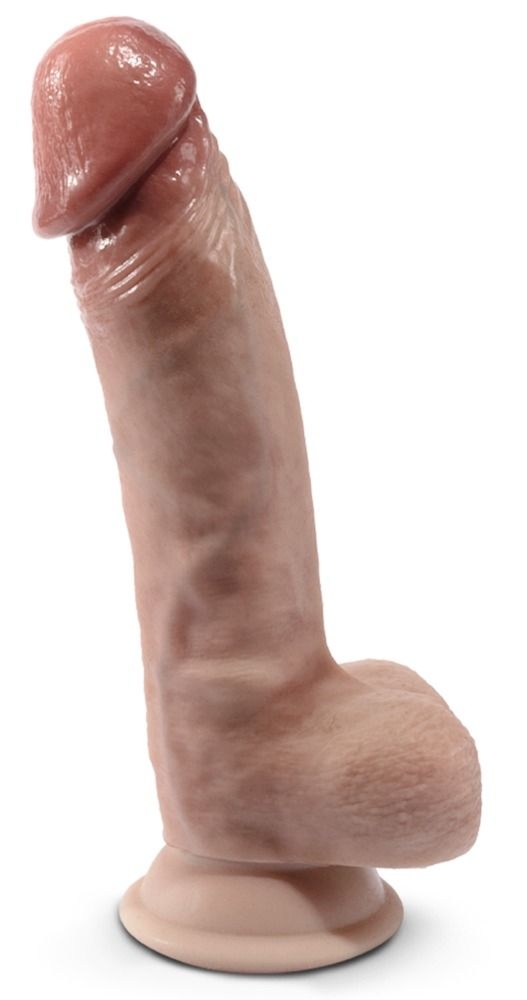 Dildo realistyczne z jądrami SilexD Model 1 Premium Real Skin 7