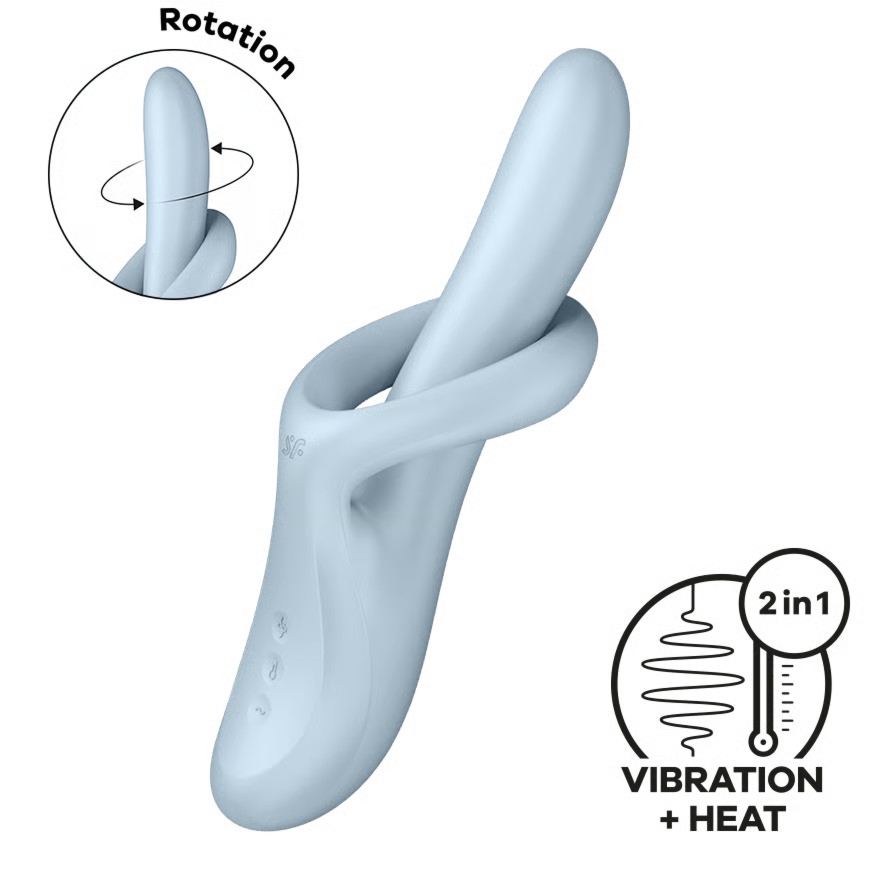 Wibrator punktu G z rotacją i podgrzewaniem Satisfyer Heat Flex 4