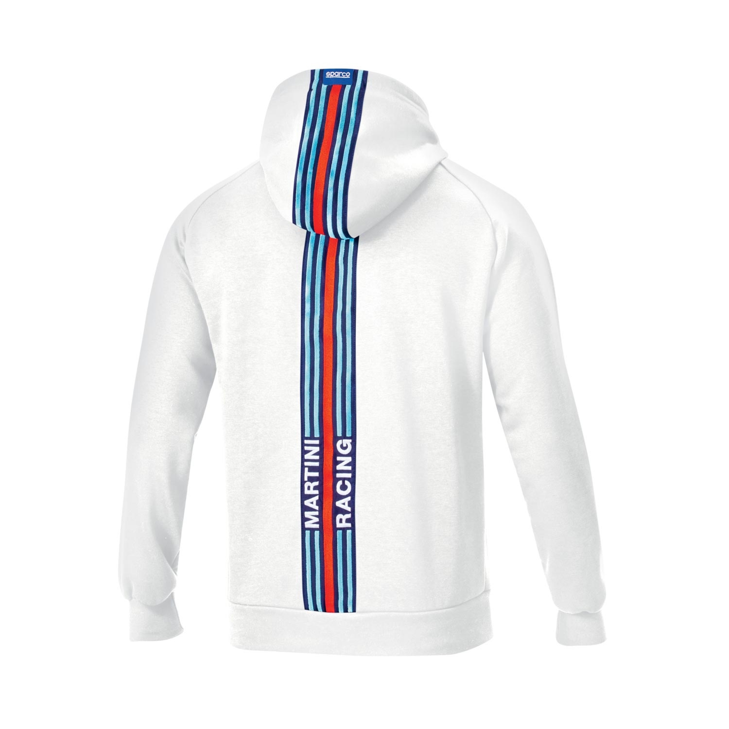 Bluza męska z kapturem Stripe Sparco Martini biała