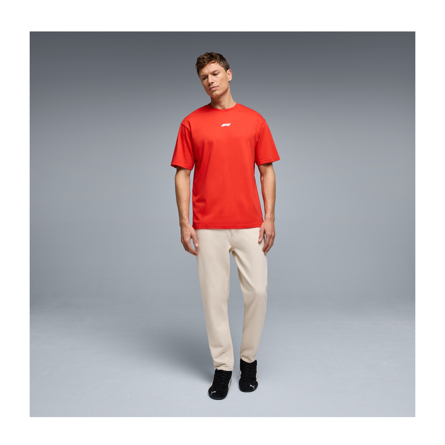 Koszulka T-shirt męska czerwona Racing Line Formula 1 2026