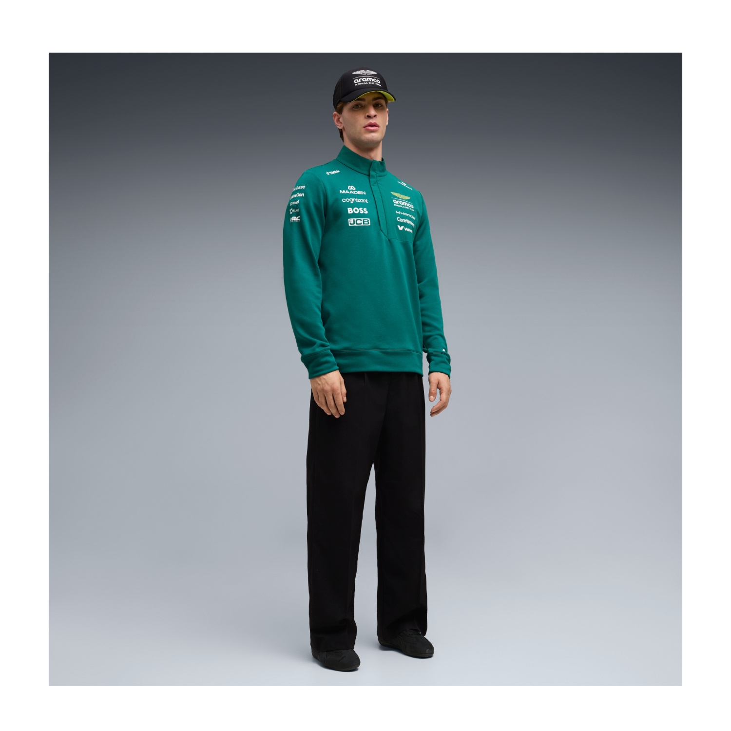 Bluza męska Half Zip Team Aston Martin F1 2026